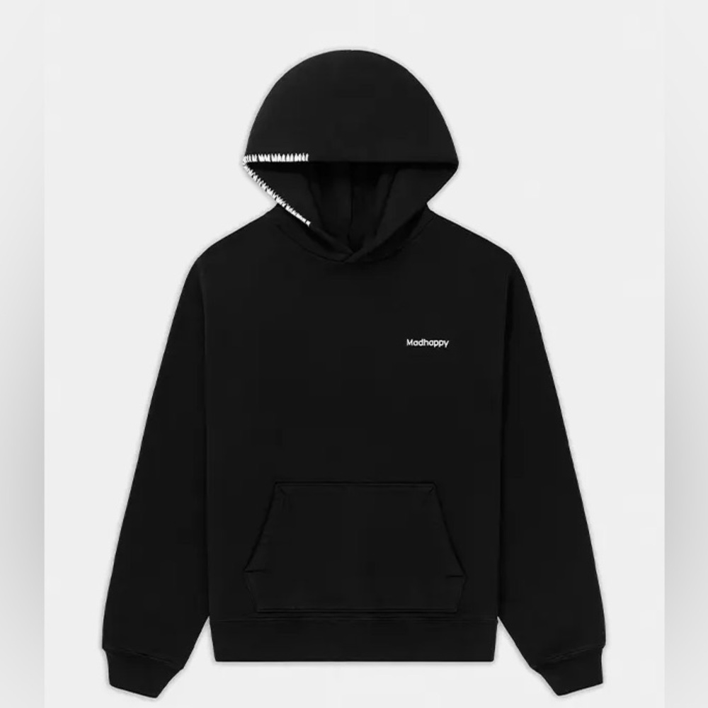 Madhappy unisex Classics Fleece Hoodie 
embroidered Mad-happy logo